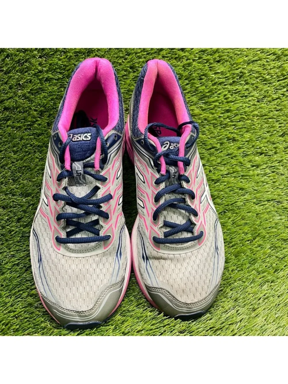 Asics GT-2000 5 Womens Size 11.5 Gray Pink Blue Athletic Running Shoes Sneakers